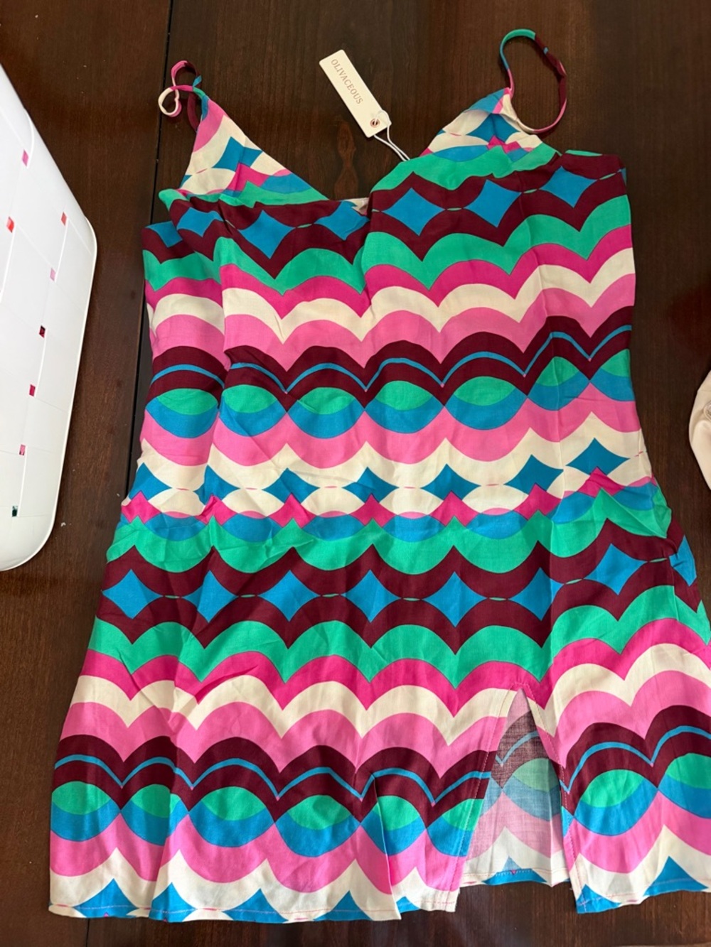 Olivaceous Slip Dress Drape